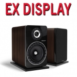 Elipson Prestige Facet 8B Bookshelf Speakers in Black/Walnut - Ex Display