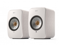 Kef LSX II Wireless Bookshelf Speakers In Cotton White