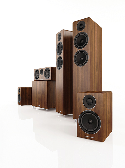 Acoustic Energy AE300 Series 5.1 Speaker Package in Walnut Wood Veneer