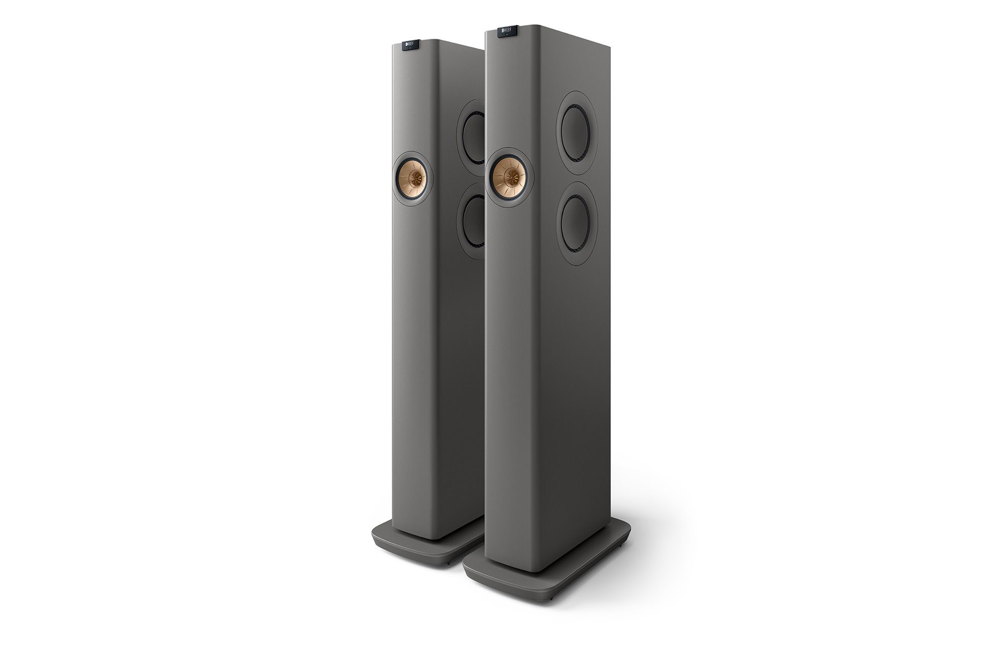 KEF LS60 Wireless Floorstanding Speakers Titanium Grey