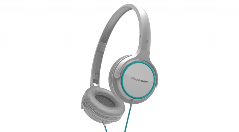 Pioneer SEMJ512GW Compact On-Ear Headphones Pure Sound Series