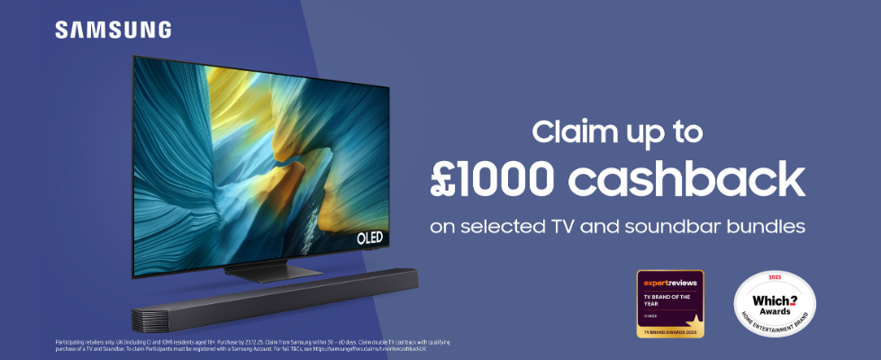 &pound;1000 Samsung Cashback