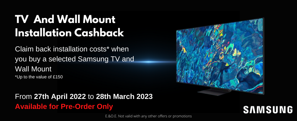 TV and Wall Mount Installation Cashback