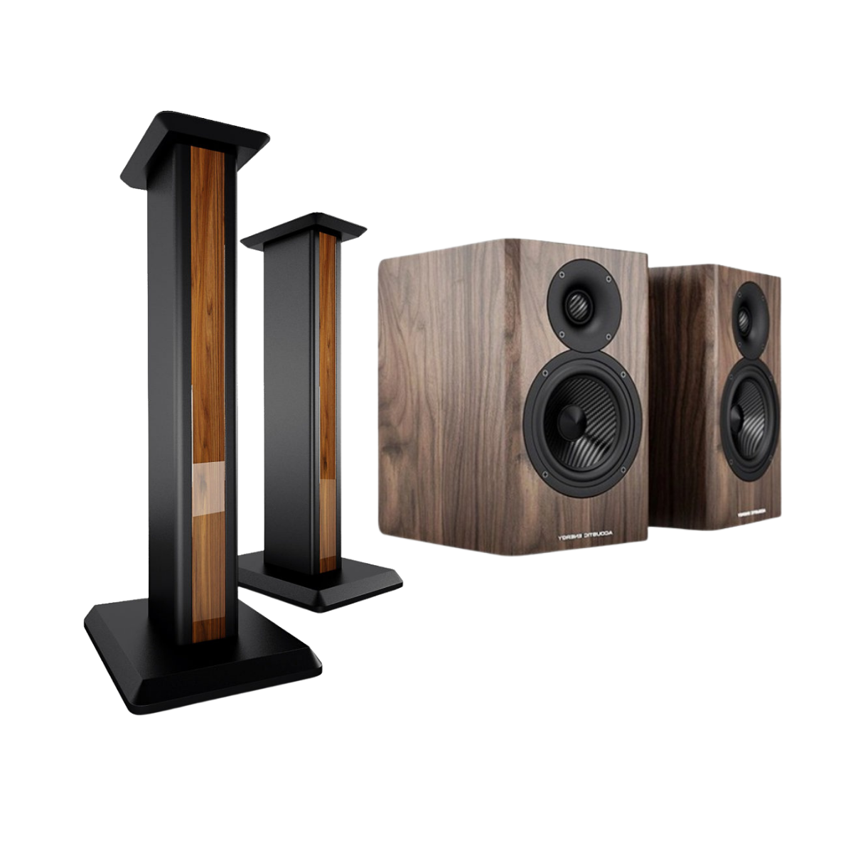 Acoustic Energy AE500s & Stands Package in Walnut