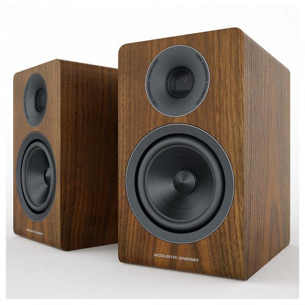 Acoustic Energy AE300s & Stands Package in Walnut Wood Veneer AE300