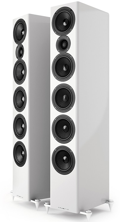 Acoustic Energy AE520 Floorstanding Speakers (Pair) in Piano Gloss White