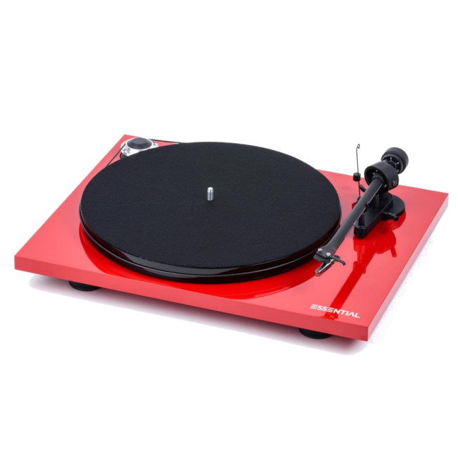 Pro-Ject Essential III BT Turntable with Built in Phono Stage and Bluetooth -Red