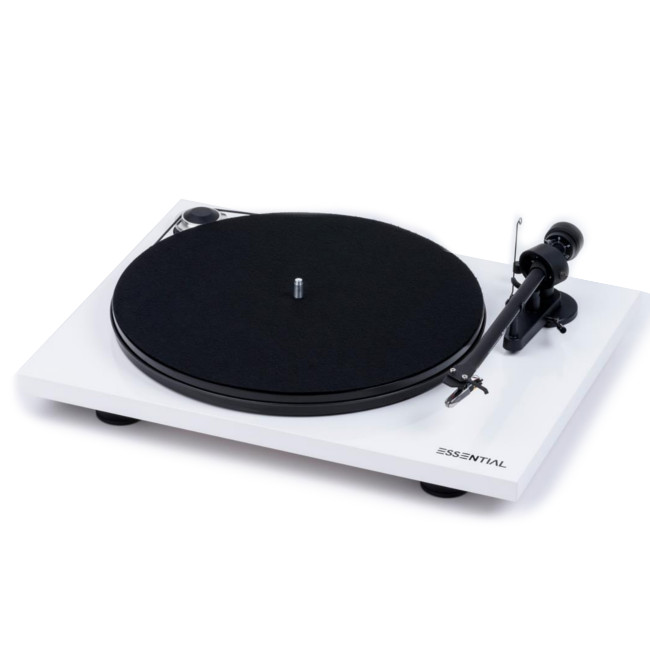 Pro-Ject Essential III BT Turntable with Built in Phono Stage and Bluetooth in White