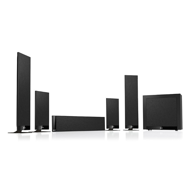 KEF T205 5.1 Home Theatre Speaker System Package in Black - Ex Display
