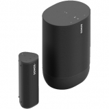 Sonos Move Portable Bluetooth Speaker with Roam Smart Speaker with Voice Control - Black