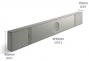 KEF XIO 5.1.2 Dolby Atmos Soundbar in Silver Grey