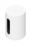 Sonos mini sub with Sonos beam in white
