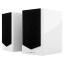 Acoustic Energy AE500 Speakers (Pair) in Piano Gloss White - grille on