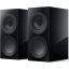 Sonos Wireless Amplifier with KEF R3 Meta Bookshelf speakers black with KEF s3 floor stands slate grey