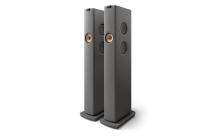 KEF LS60 Wireless Floorstanding Speakers Titanium Grey - front