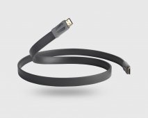 QED Performance E-Flex HDMI Cable with Ethernet in Graphite - 5 Metres