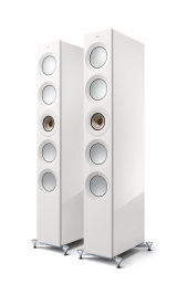 KEF Reference 5 Meta in High Gloss White/Champagne - pair