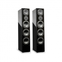 SVS Prime Pinnacle Pair in Black Gloss - front