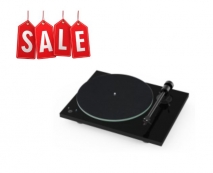 Pro-Ject T1 Phono SB Turntable with Built-in Speed Control in Black - vinyl