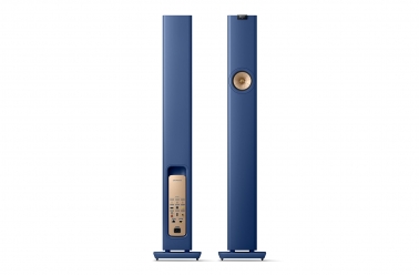 KEF LS60 Wireless Floorstanding Speakers Royal Blue - back