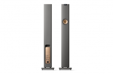 KEF LS60 Wireless Floorstanding Speakers Titanium Grey - back