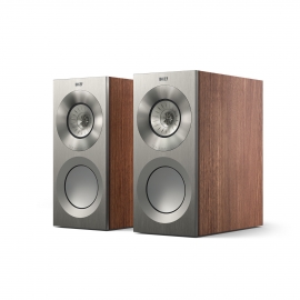 KEF Reference 1 Meta in Satin Walnut/Silver - top speakers