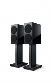 KEF Reference 1 Meta in High Gloss Black/Grey - pair grille on
