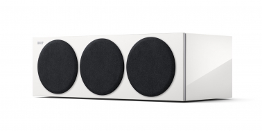 KEF Reference 2 Meta Centre High Gloss White/Blue - grille on