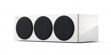 KEF Reference 2 Meta Centre High Gloss White/Champagne - grille on