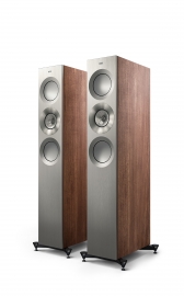 KEF Reference 3 Meta in Satin Walnut/Silver - ffront