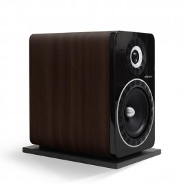 Elipson Prestige Facet 8B Bookshelf Speakers in Black/Walnut single