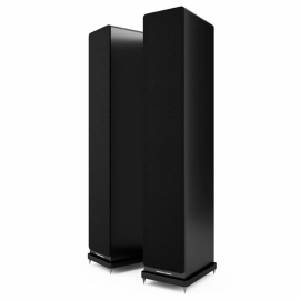 Acoustic Energy AE120² Floorstanding Speakers in Black - grille on