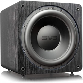 SVS SB-3000 Subwoofer in Black Ash - side angle